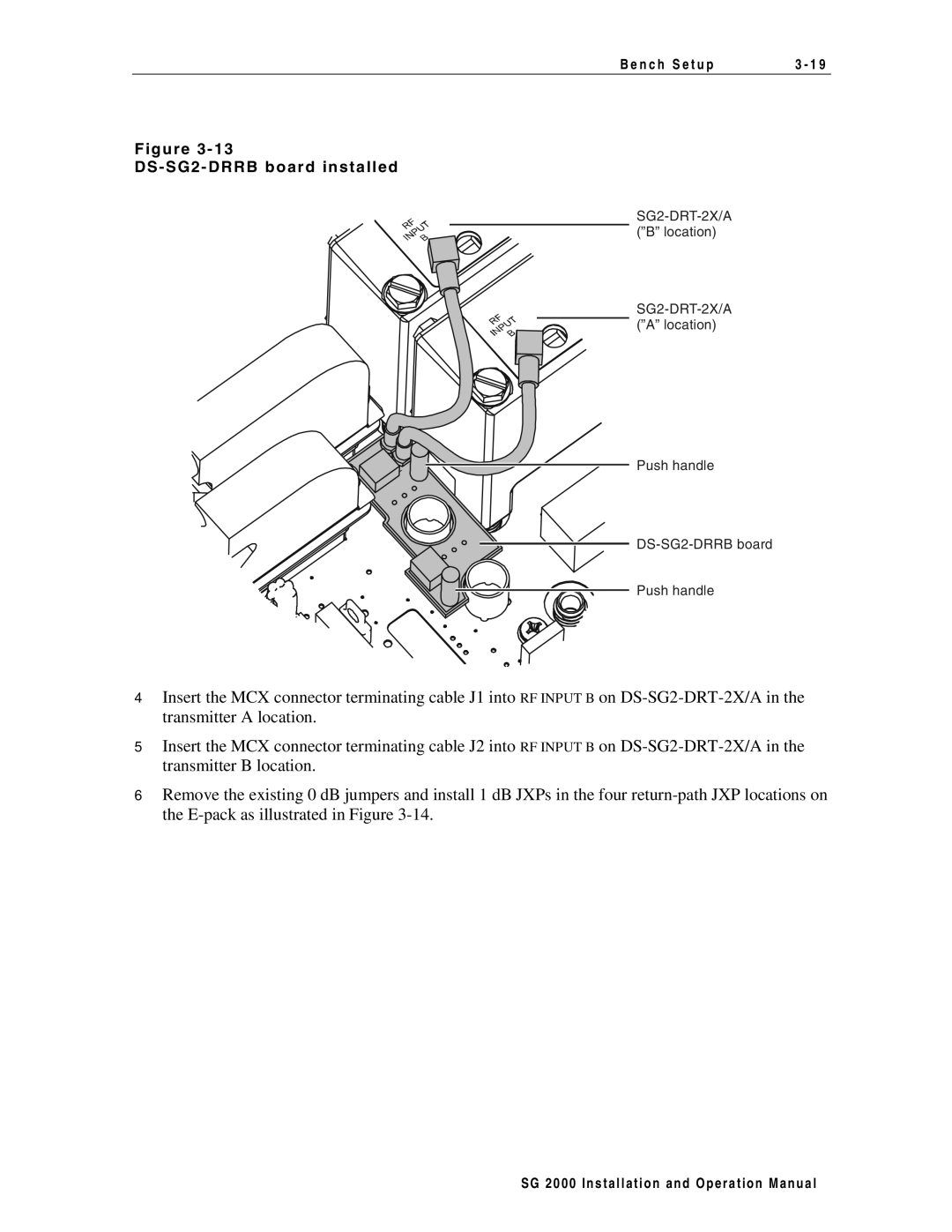 Motorola SG 2000 operation manual G u r e 3 1 S G 2 D R R B b o a r d Install e d 