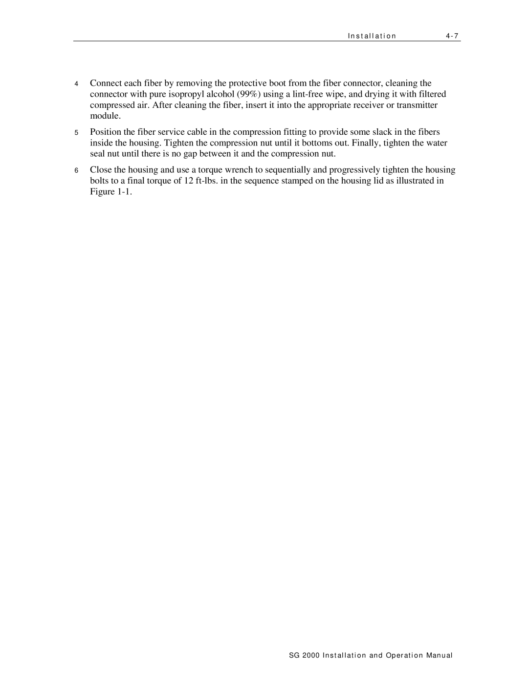 Motorola SG 2000 operation manual Installation 