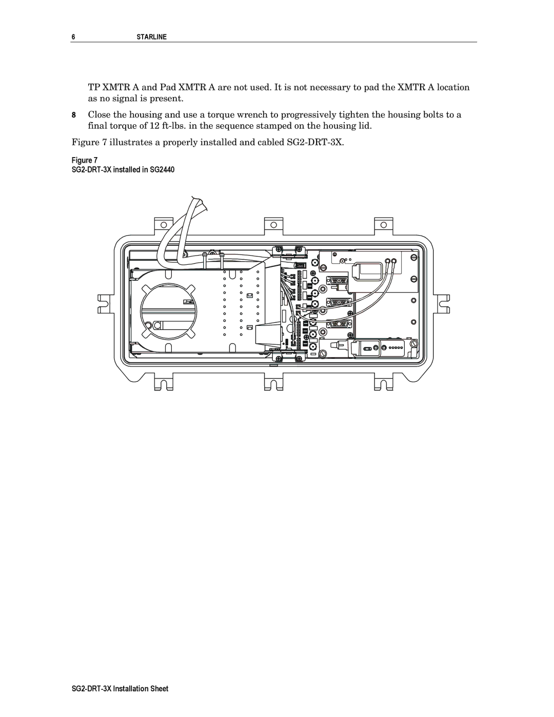 Motorola operation manual Illustrates a properly installed and cabled SG2-DRT-3X 