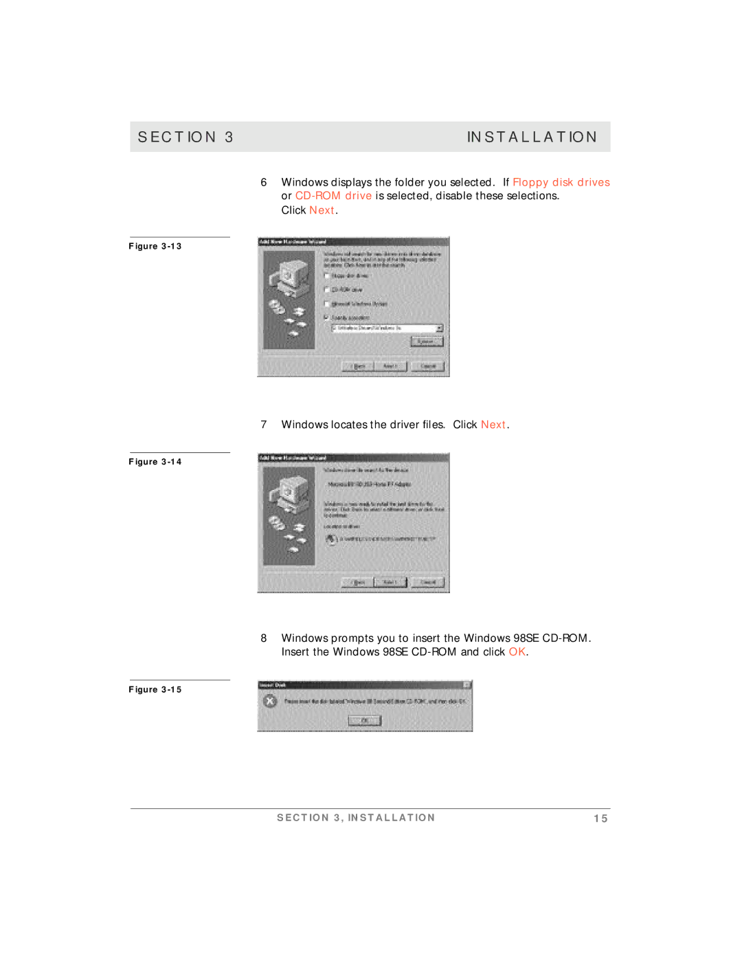 Motorola simplefi manual Section Installation 