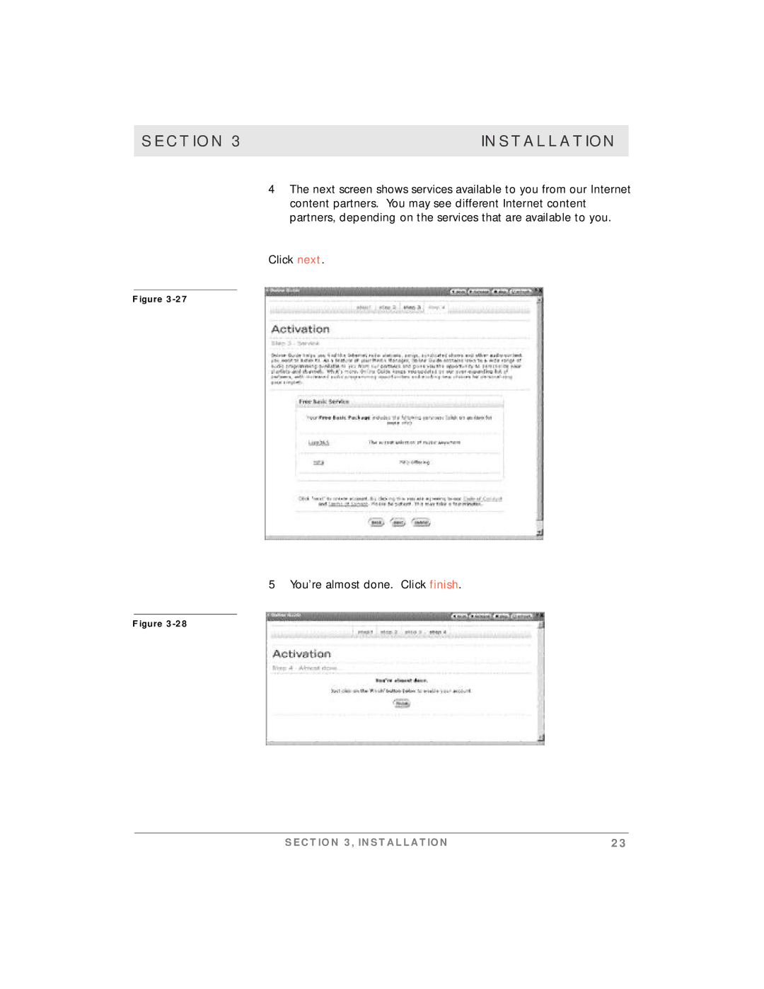 Motorola simplefi manual Section Installation 