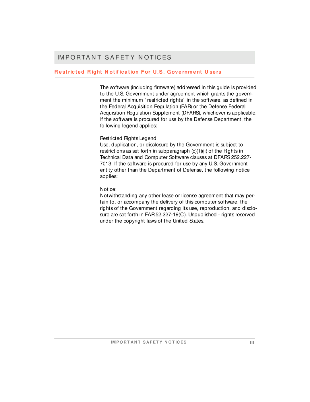 Motorola simplefi manual Restricted Right Notification For U.S. Government Users 