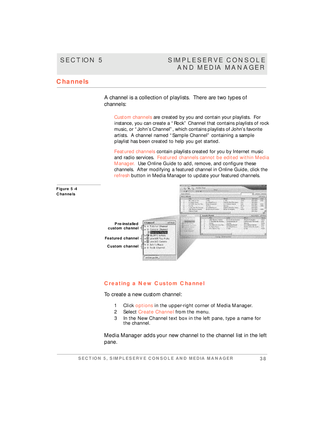 Motorola simplefi manual Channels, Creating a New Custom Channel, To create a new custom channel 