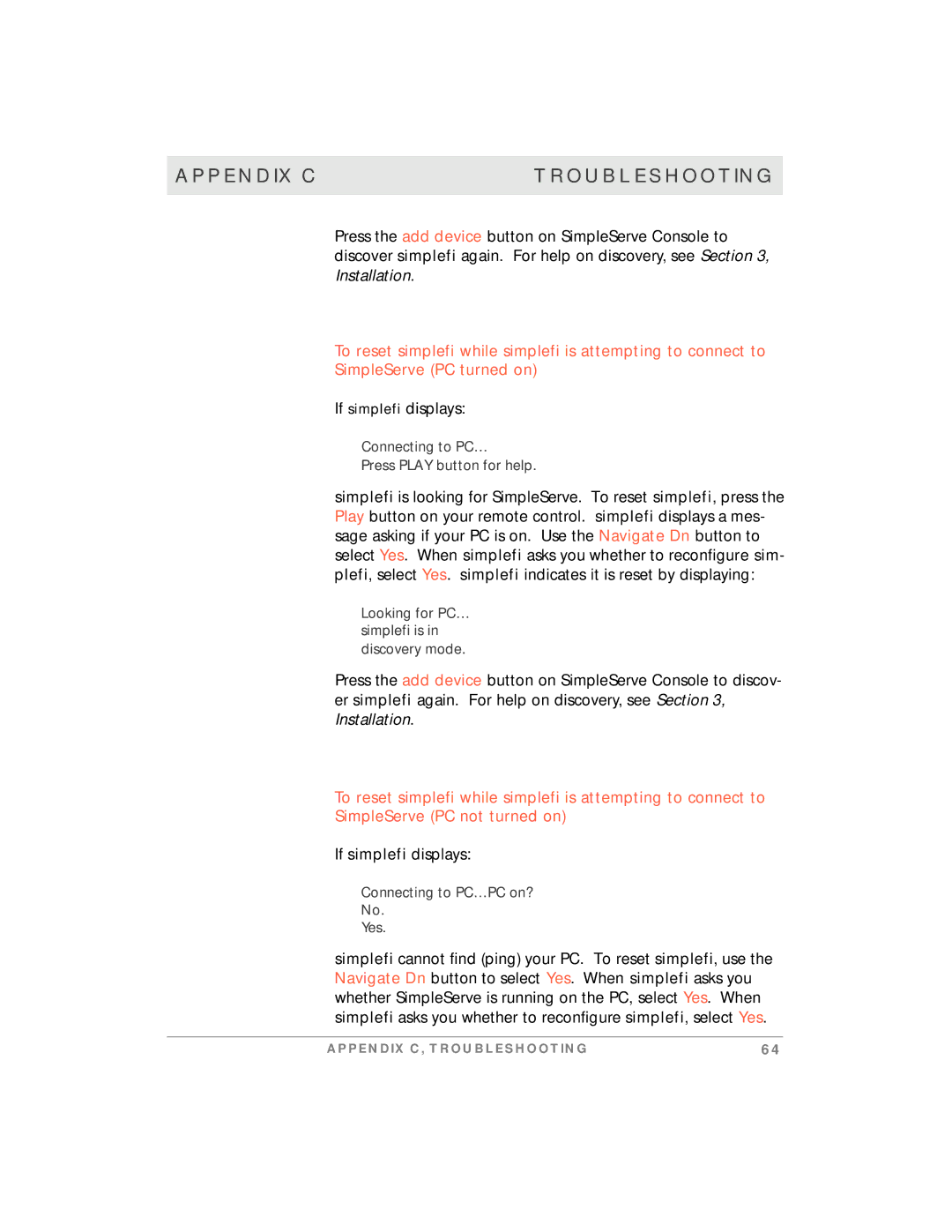 Motorola manual If simplefi displays 