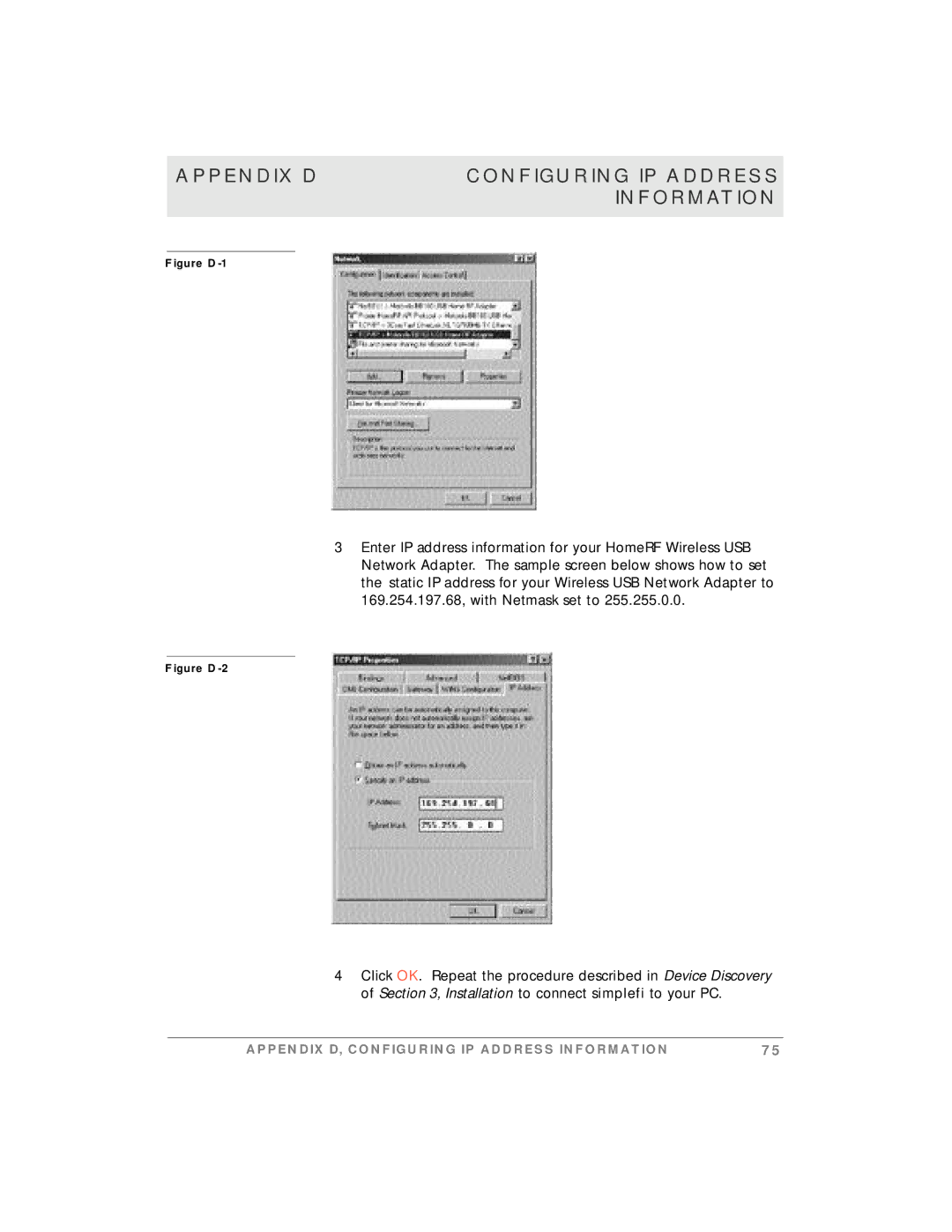 Motorola simplefi manual Figure D-1 