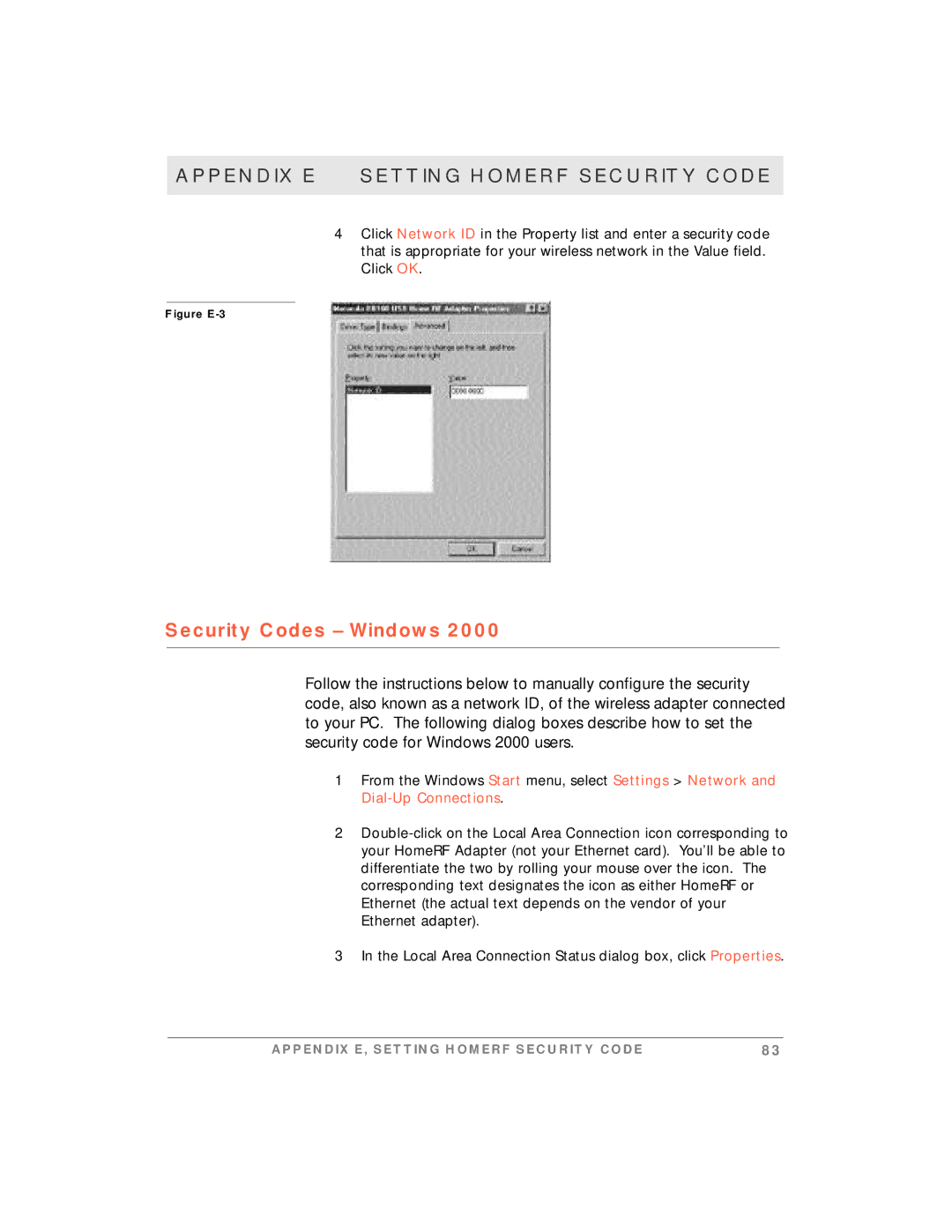 Motorola simplefi manual Security Codes Windows, Figure E-3 