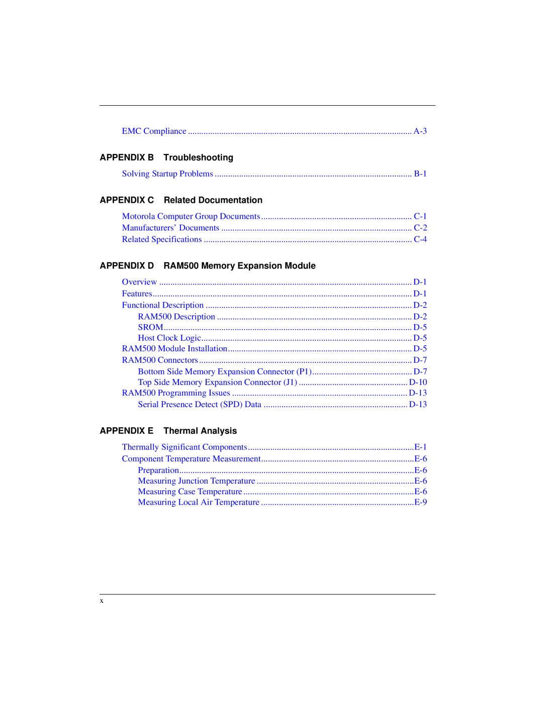 Motorola Single Board Computer, MVME5100 manual Appendix B 