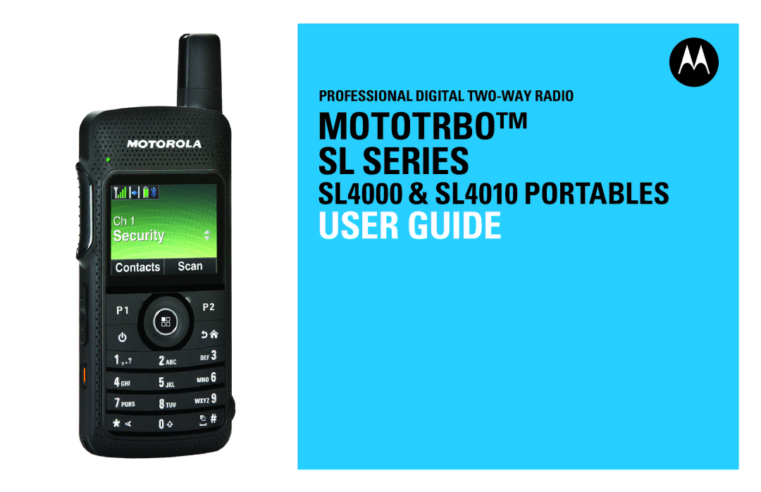 Motorola SL4010, SL4000 manual User Guide 