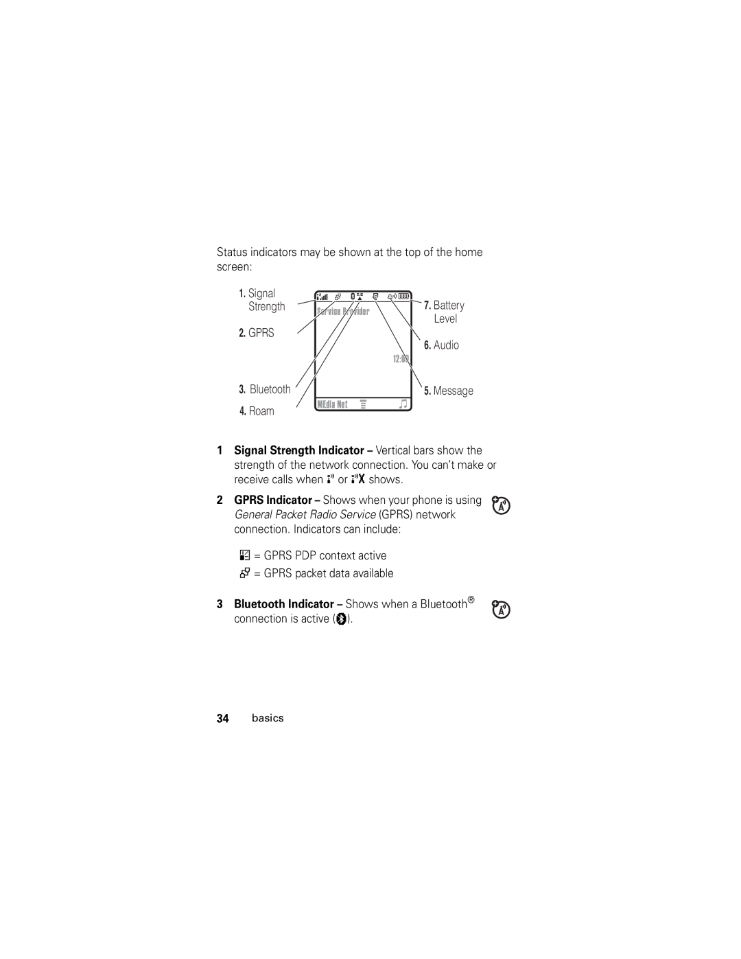 Motorola SLVR L7 manual Gprs 