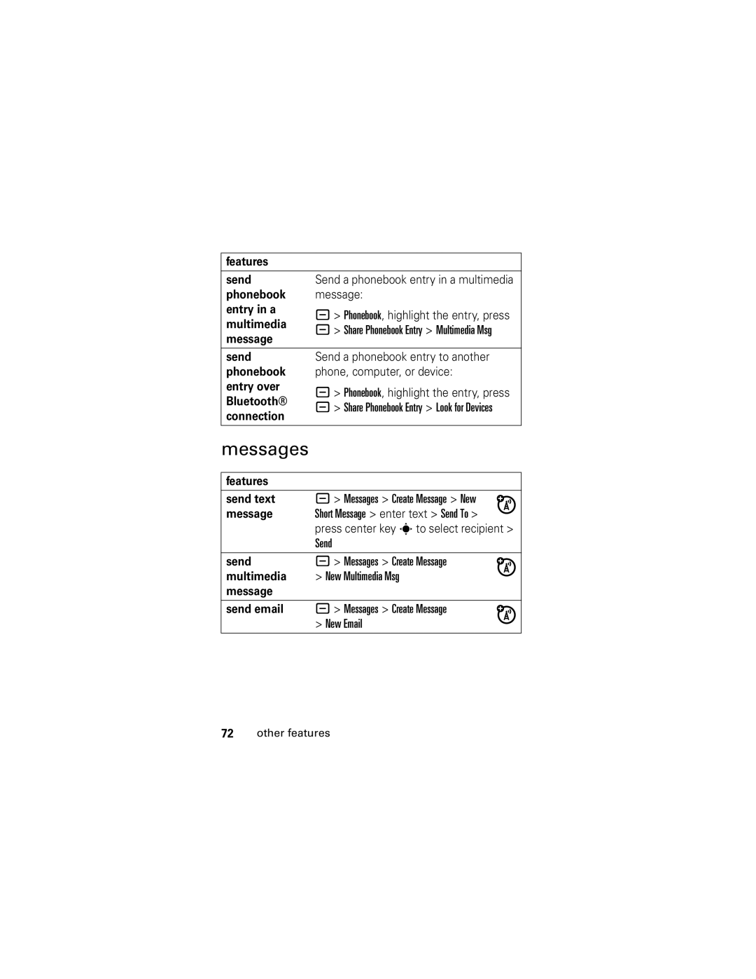 Motorola slvr v8 manual Messages 