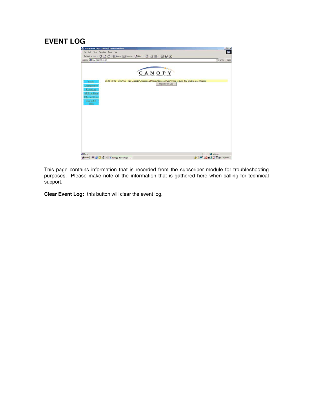 Motorola SM02-UG-en user manual Event LOG 