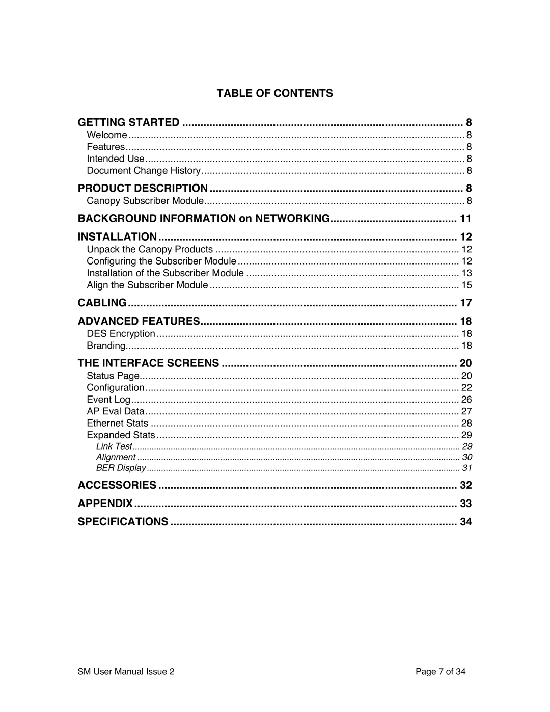 Motorola SM02-UG-en user manual Table of Contents Getting Started 