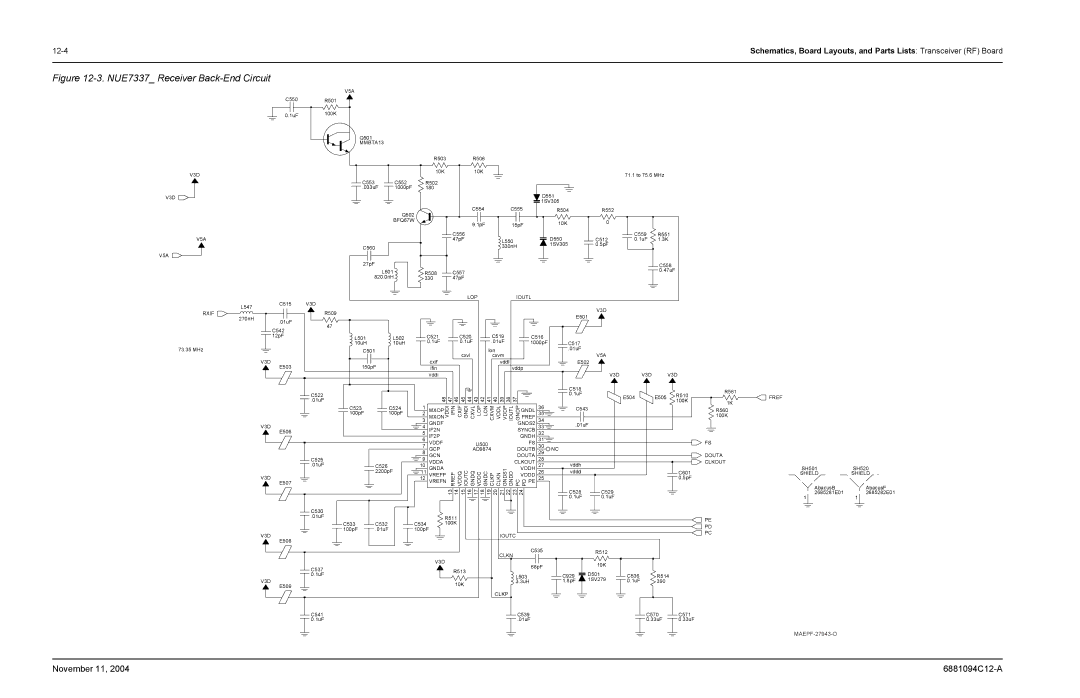 Motorola SSETM 5000 service manual NUE7337 Receiver Back-End Circuit 