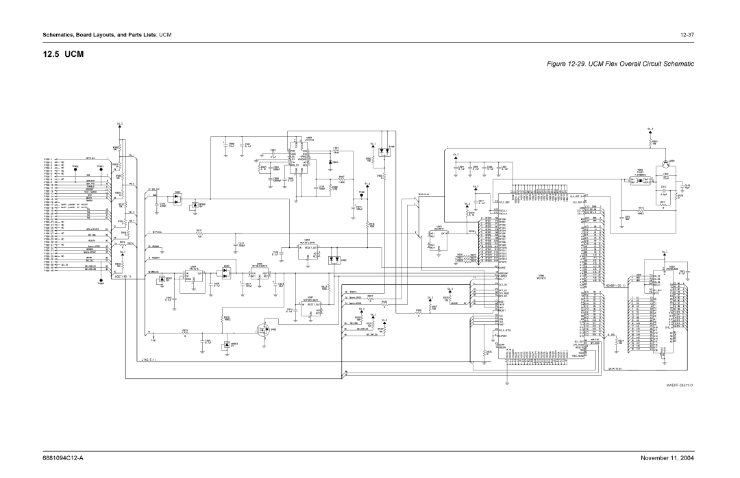 Motorola SSETM 5000 service manual 12.5 UCM, UCM Flex Overall Circuit Schematic 