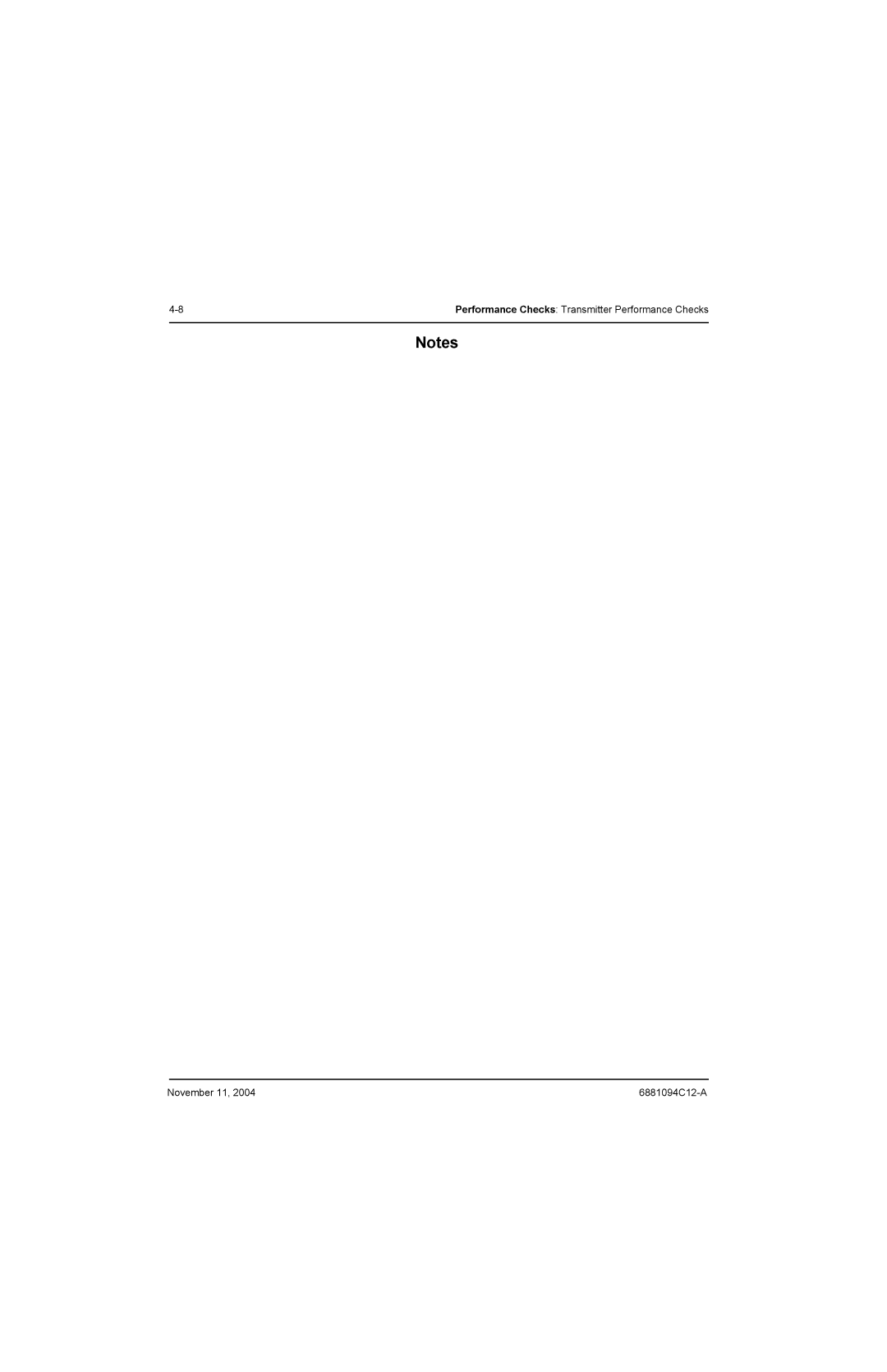 Motorola SSETM 5000 service manual Performance Checks Transmitter Performance Checks 