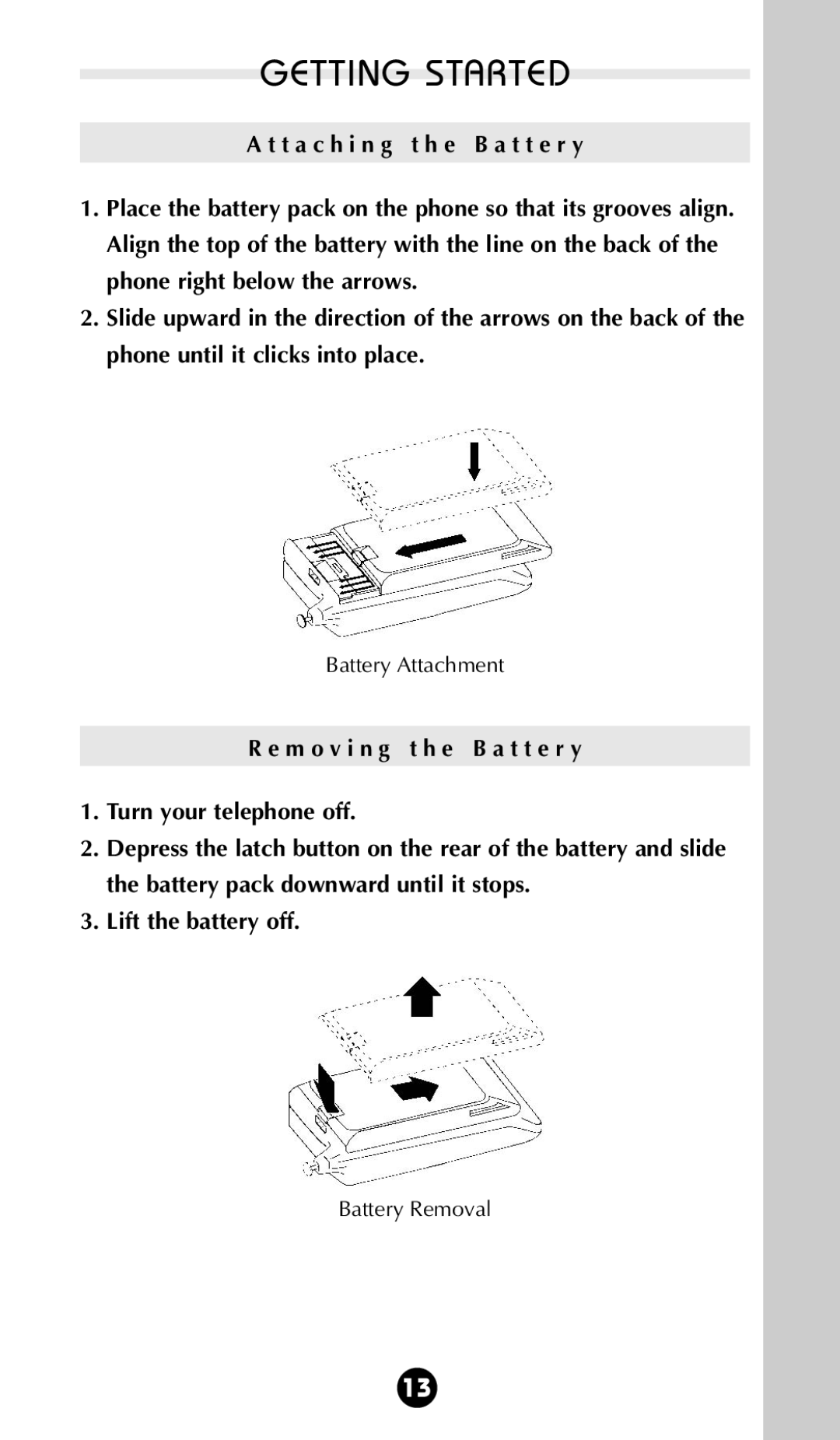 Motorola StarTAC 85 owner manual Battery Attachment 