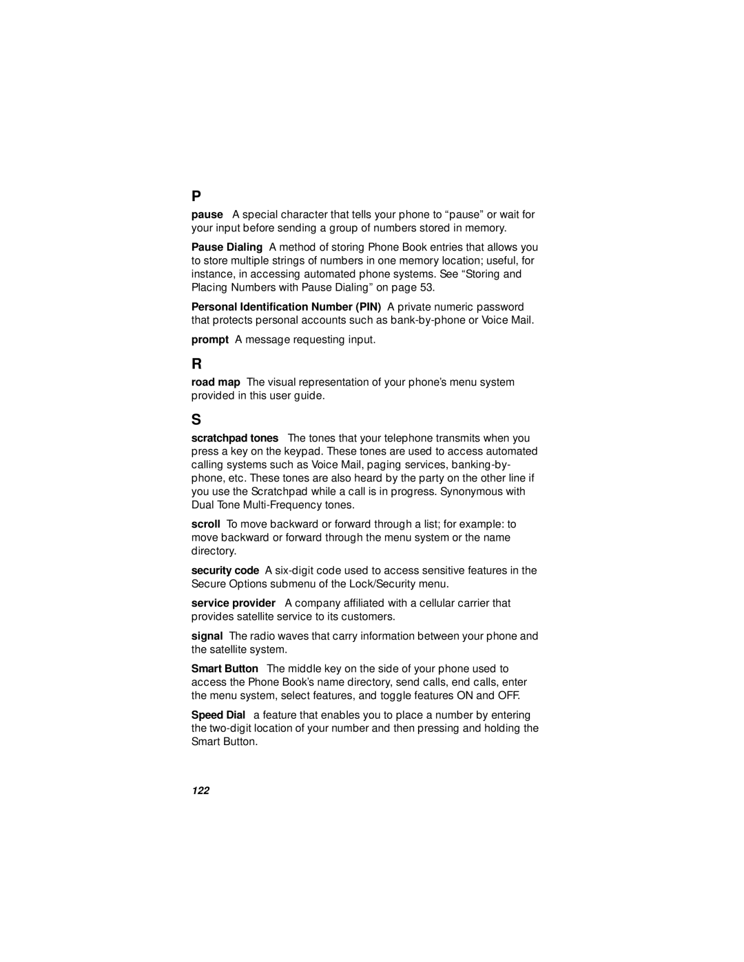 Motorola StarTAC specifications 122 