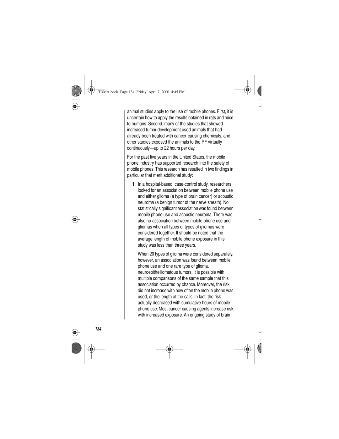 Motorola StarTAC specifications 134 