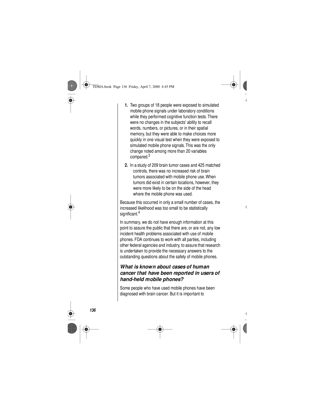 Motorola StarTAC specifications Change noted among more than 20 variables compared.3 