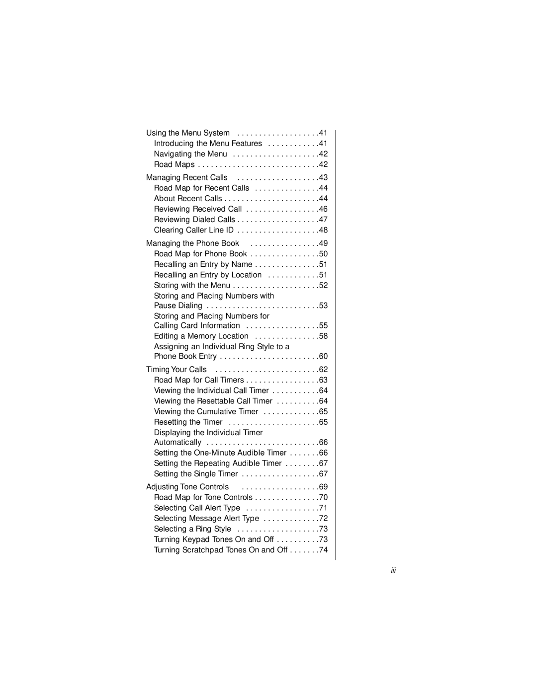 Motorola StarTAC specifications Iii 