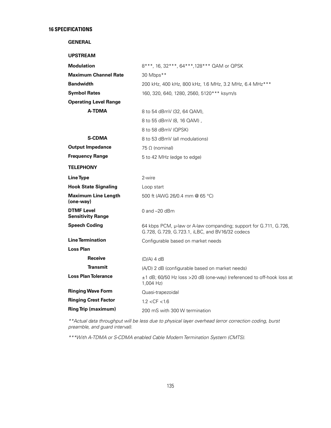 Motorola SVG2500 manual 135 