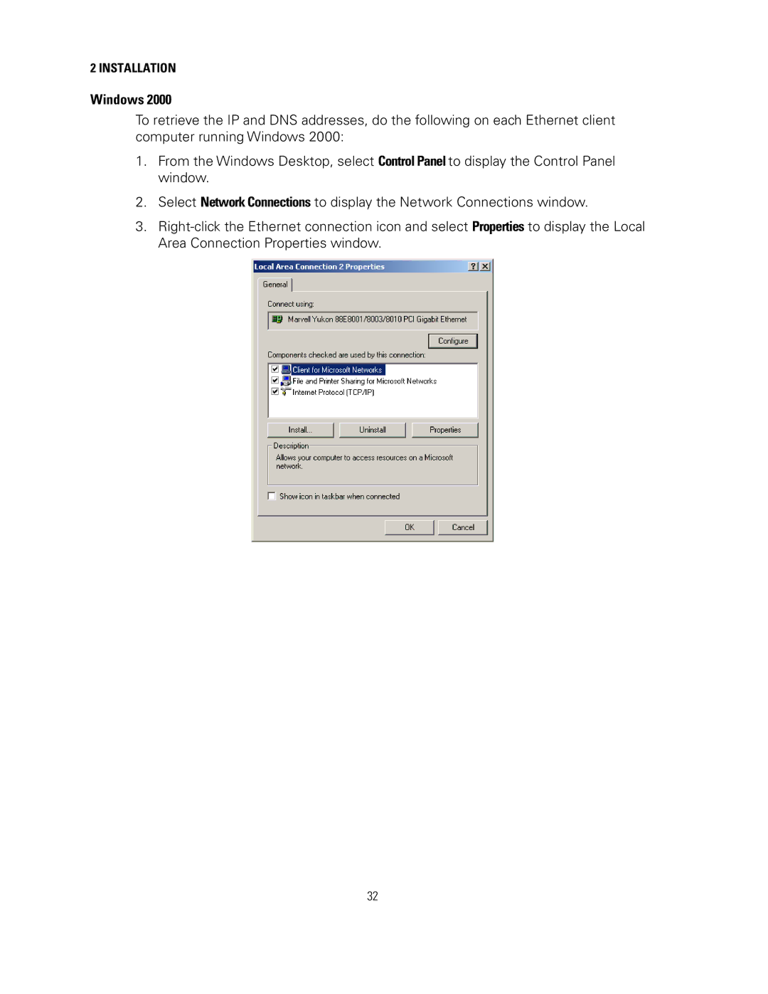 Motorola SVG2500 manual Windows 