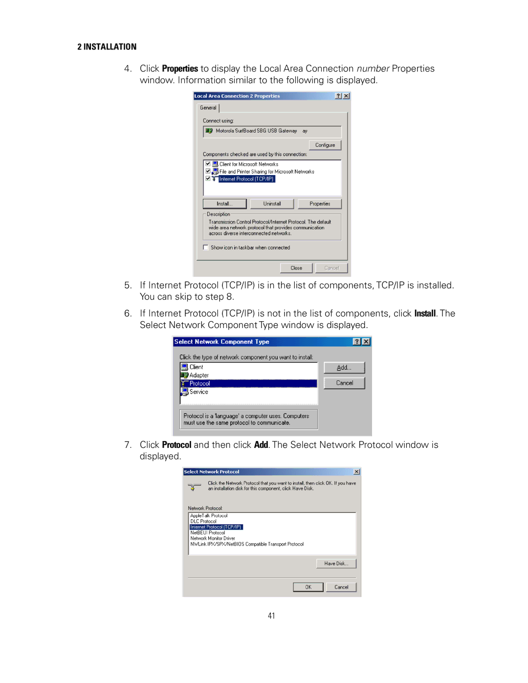 Motorola SVG2500 manual Installation 