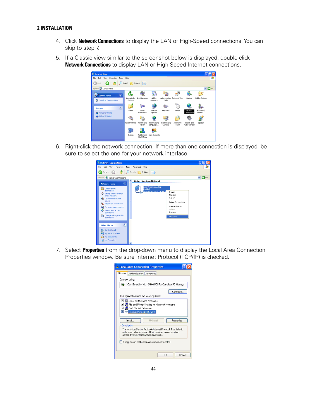 Motorola SVG2500 manual Installation 