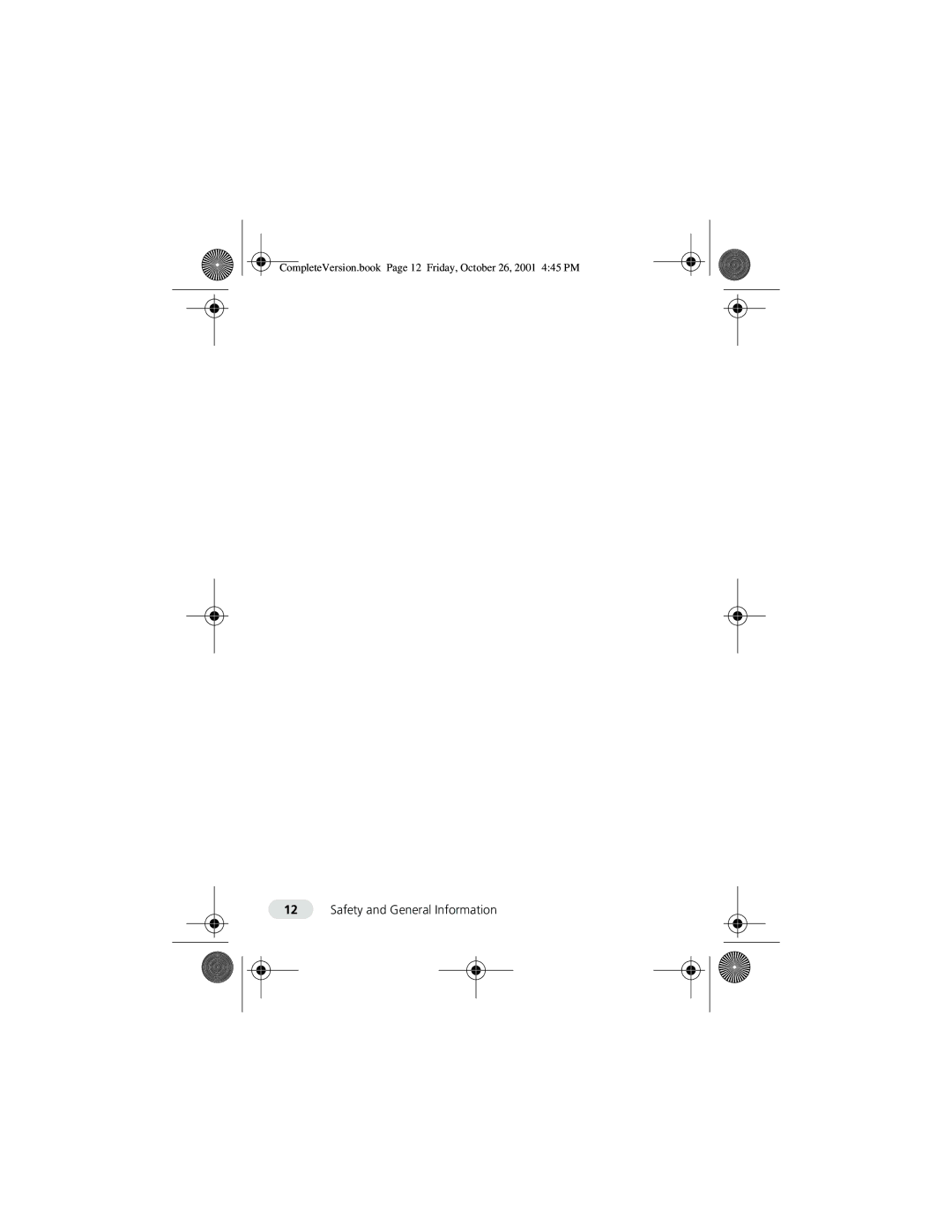 Motorola T190 manual CompleteVersion.book Page 12 Friday, October 26, 2001 445 PM 