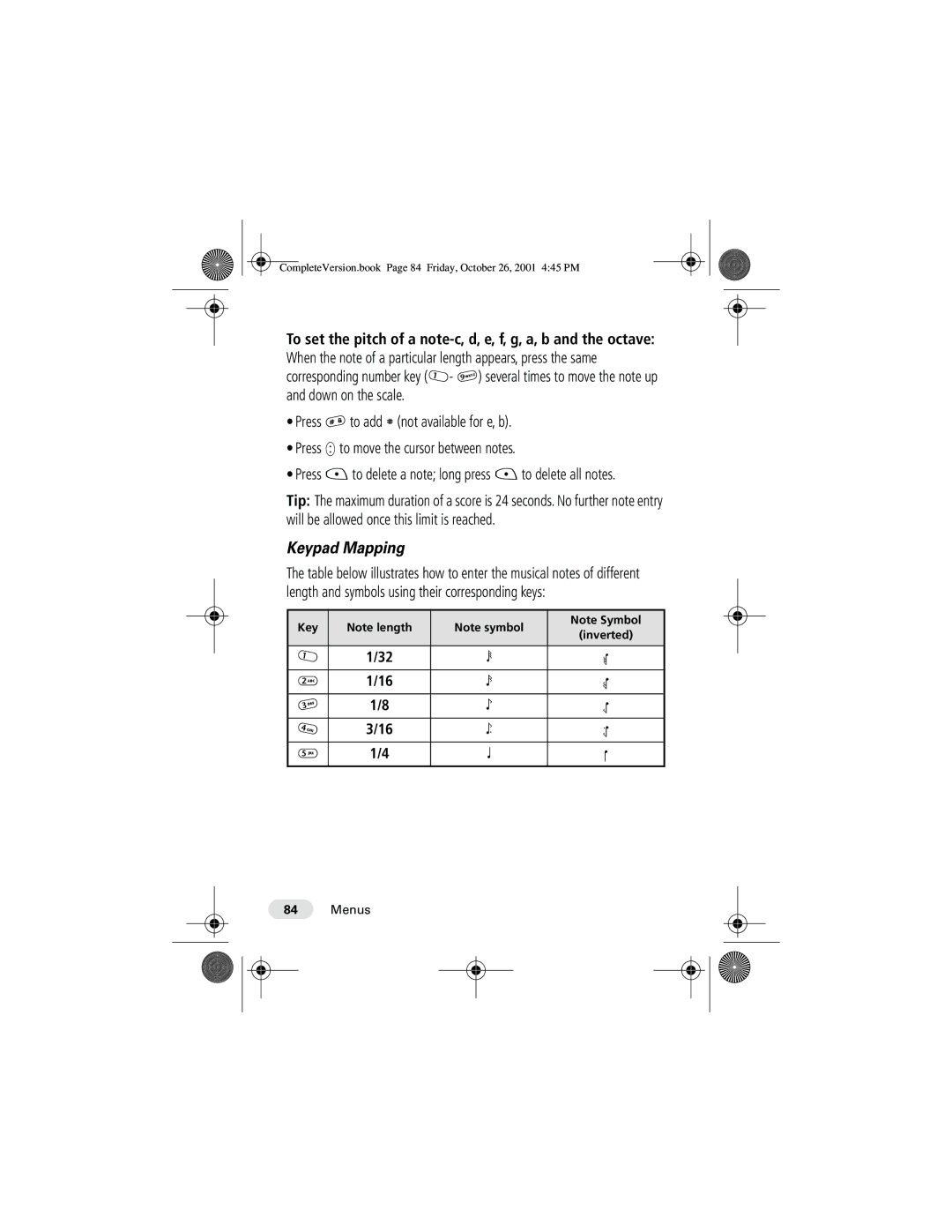 Motorola T190 manual Keypad Mapping 