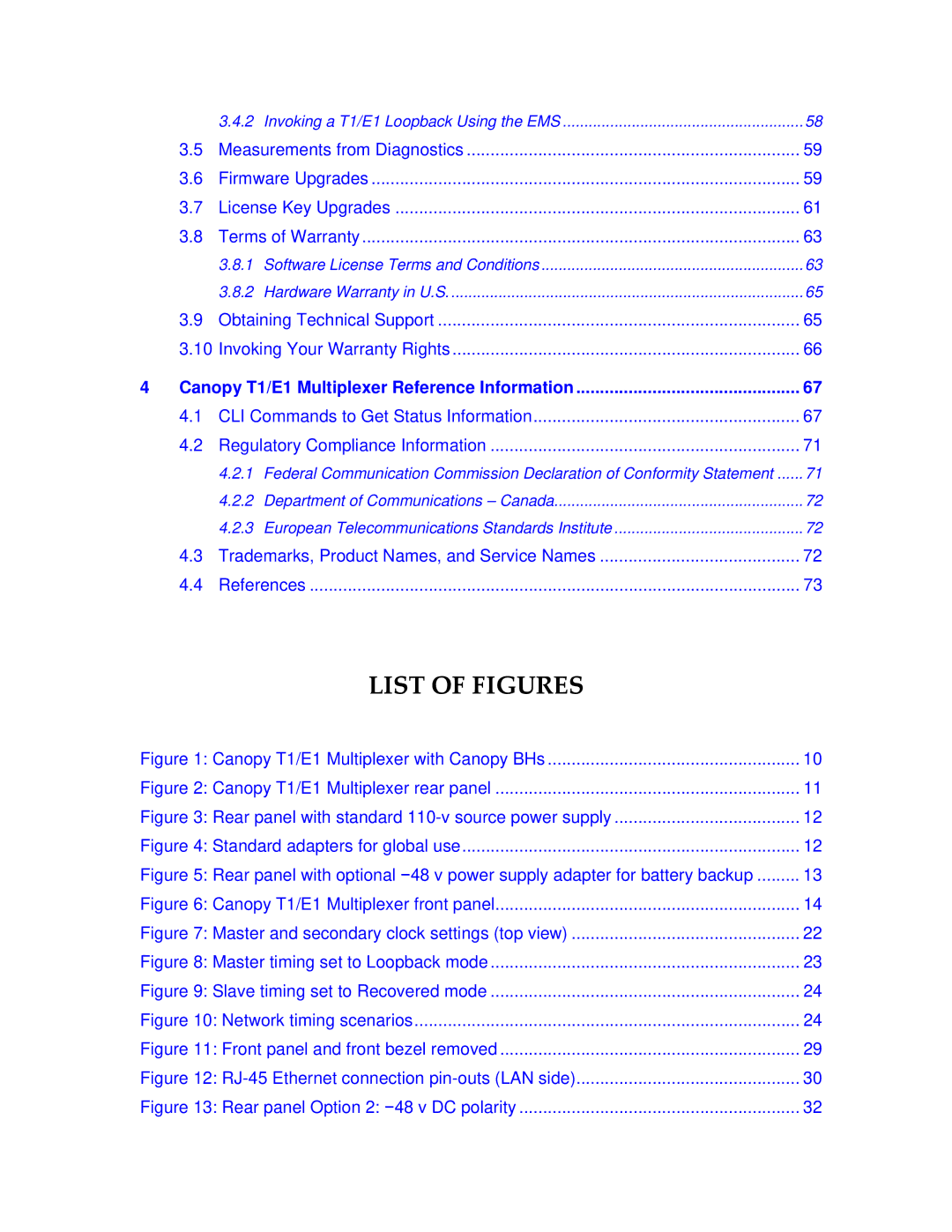 Motorola T1/E1 manual List of Figures 