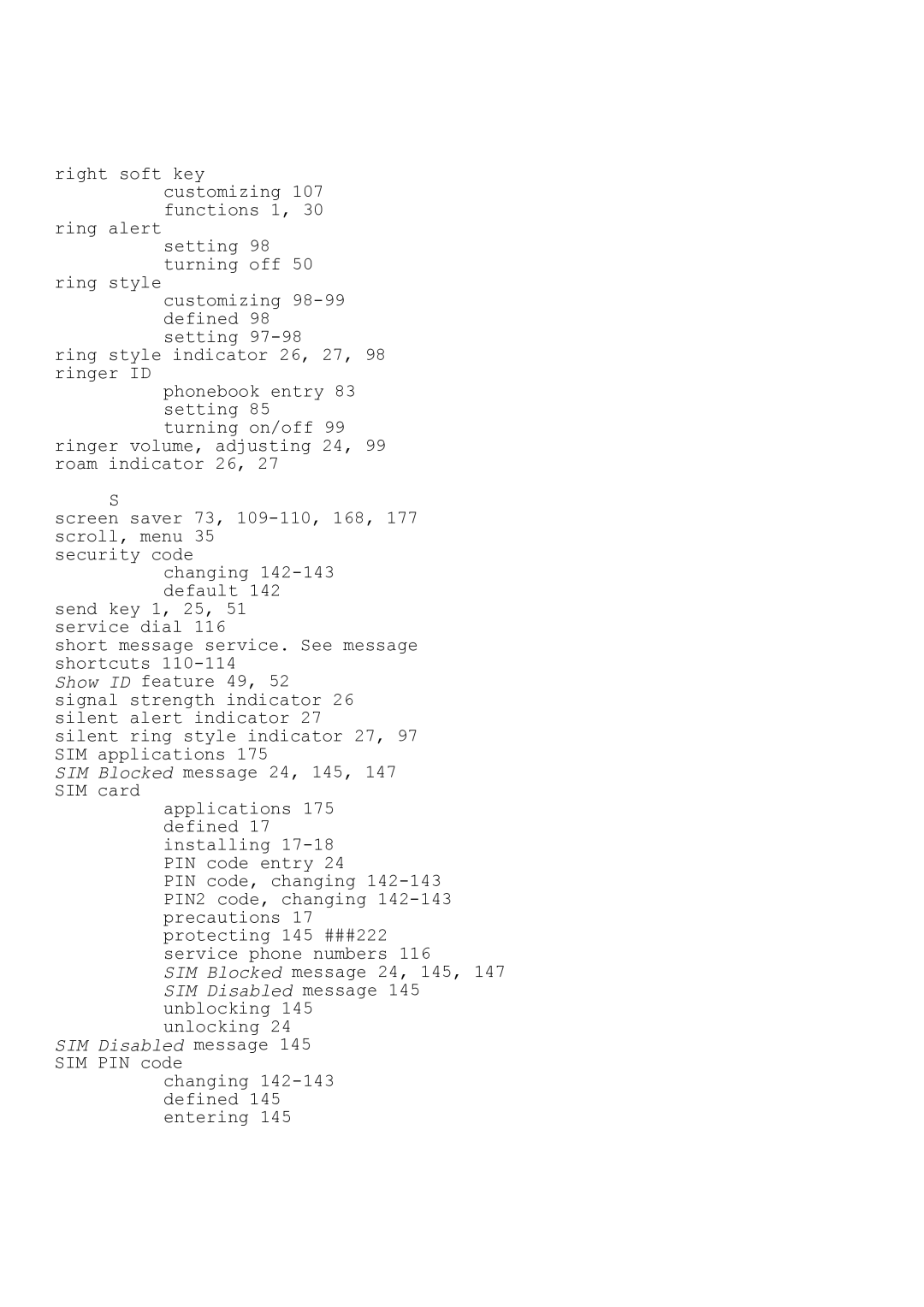 Motorola T280i manual Ring alert, Short message service. See message shortcuts 