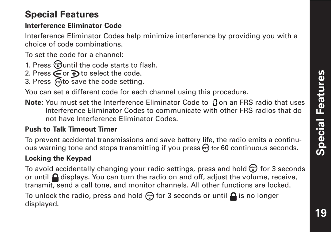 Motorola T4800, T4900 manual Special Features 