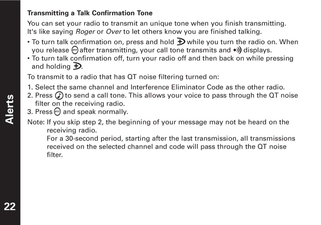 Motorola T4900, T4800 manual Alerts 