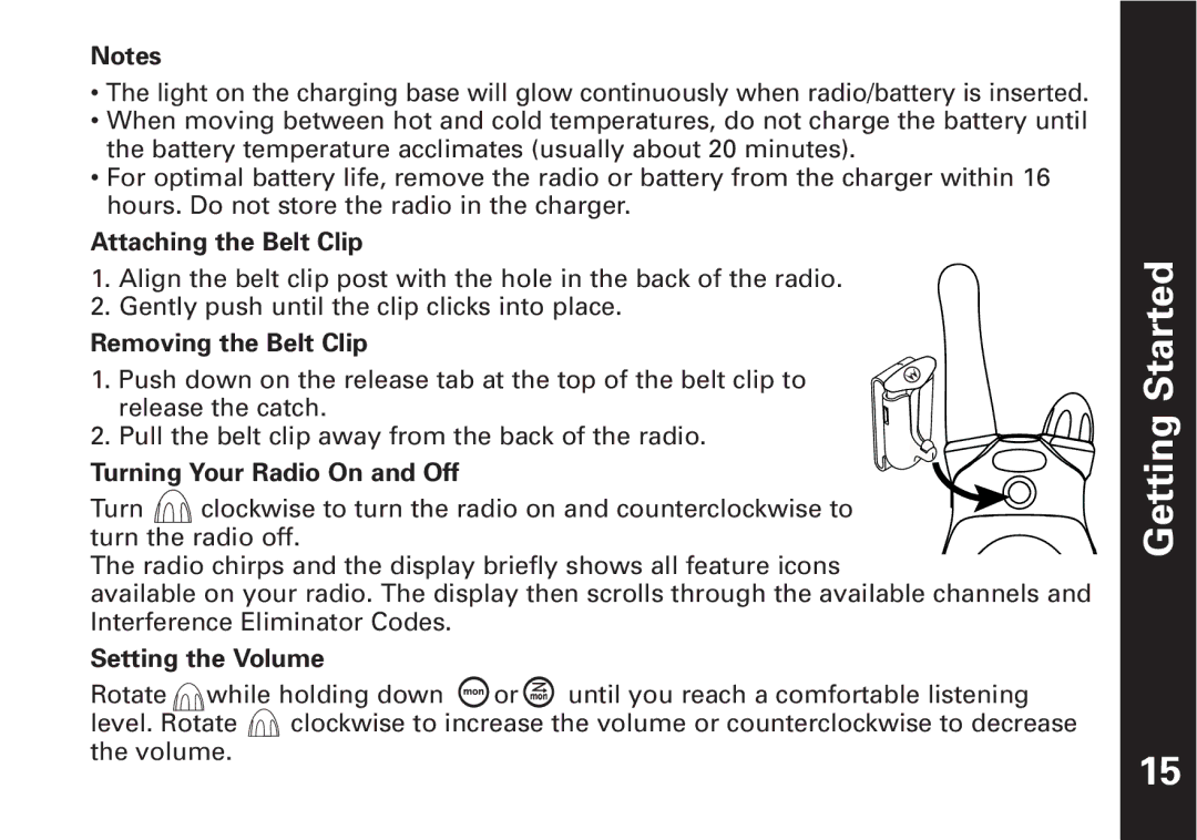 Motorola T5550, T5500 manual Getting Started 