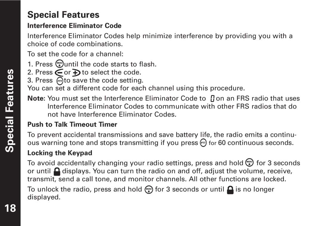 Motorola T5500, T5550 manual Special Features 