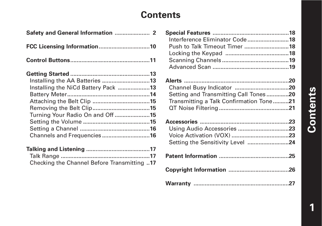 Motorola T5550, T5500 manual Contents 