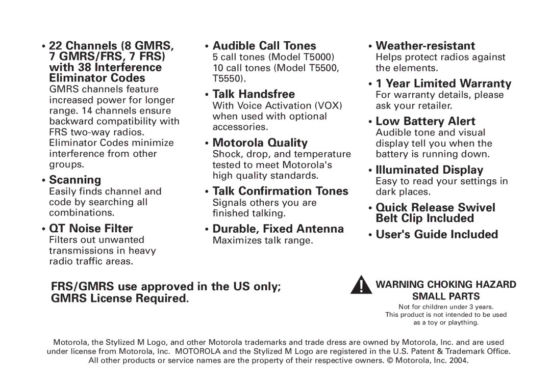 Motorola T5500, T5550 manual Scanning 