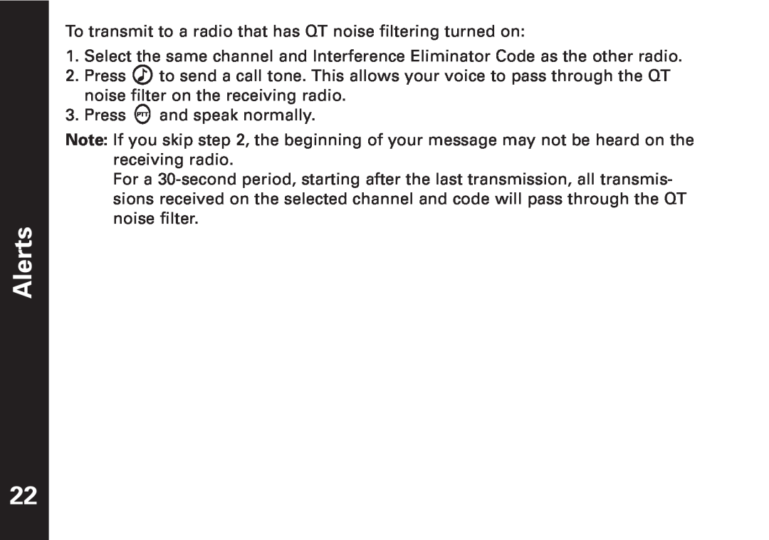 Motorola T5500, T5550 manual Alerts 