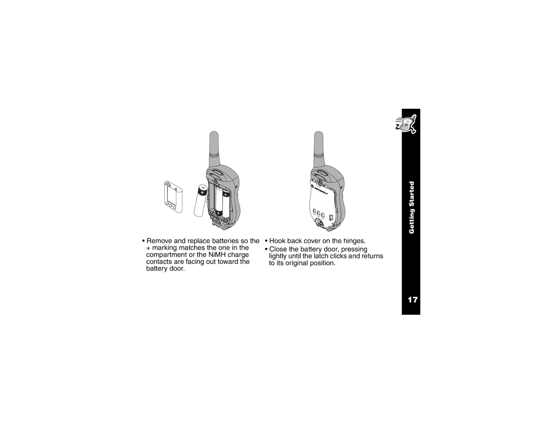 Motorola and T6220, T6200 manual Getting Started 