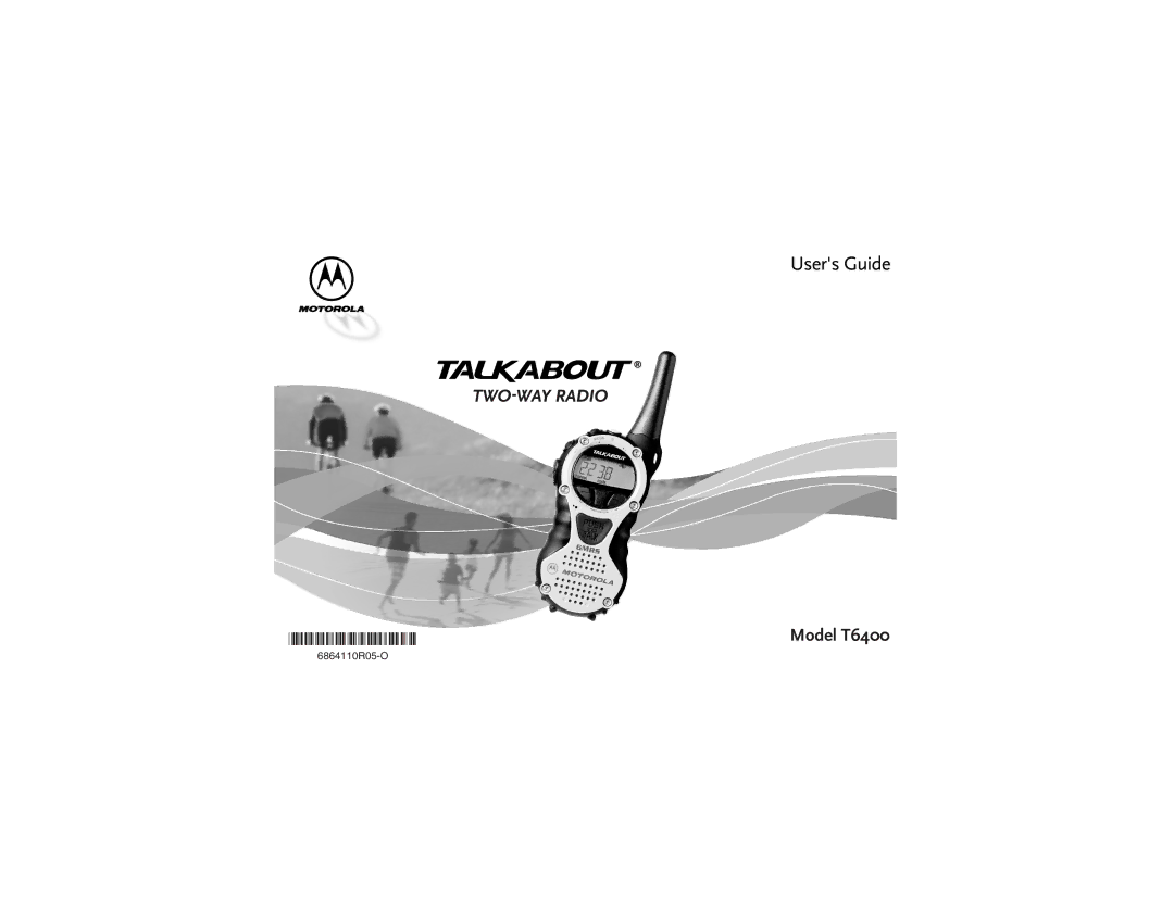 Motorola T6400 manual @6864110R05@ 