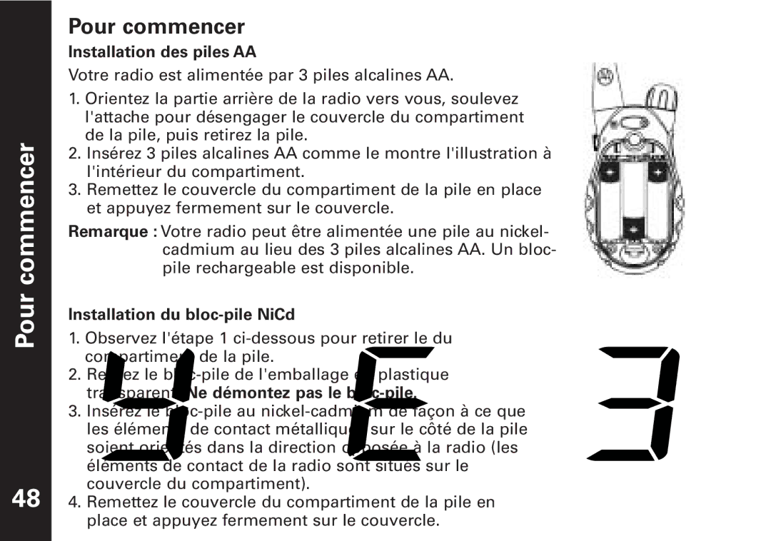 Motorola T6500 manual Commencer, Pour commencer 