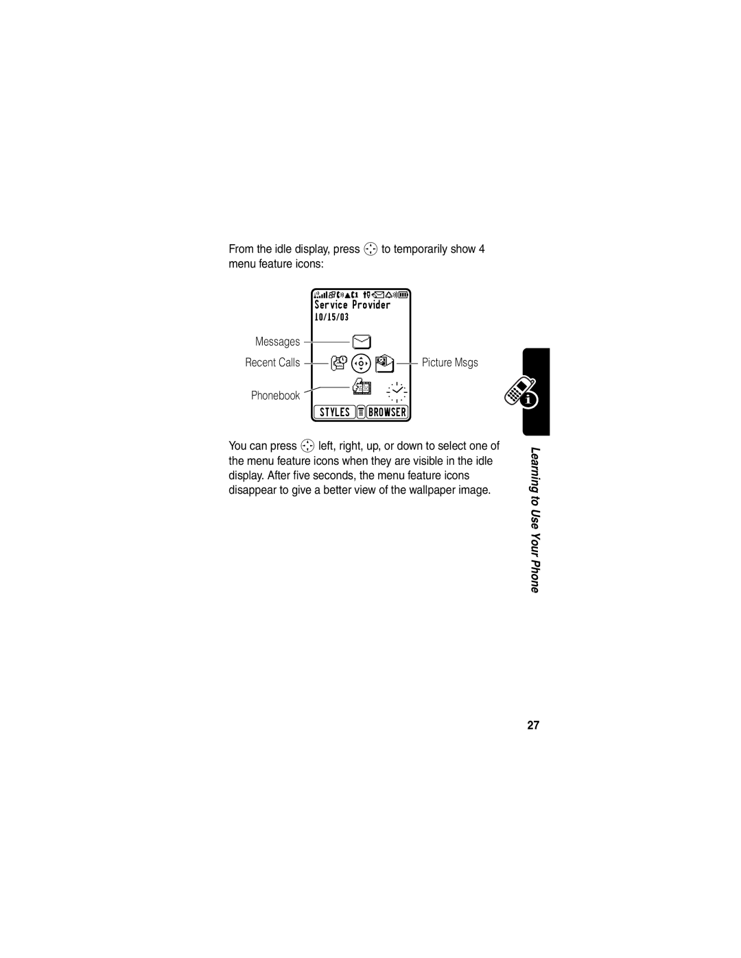 Motorola T722i manual Messages 