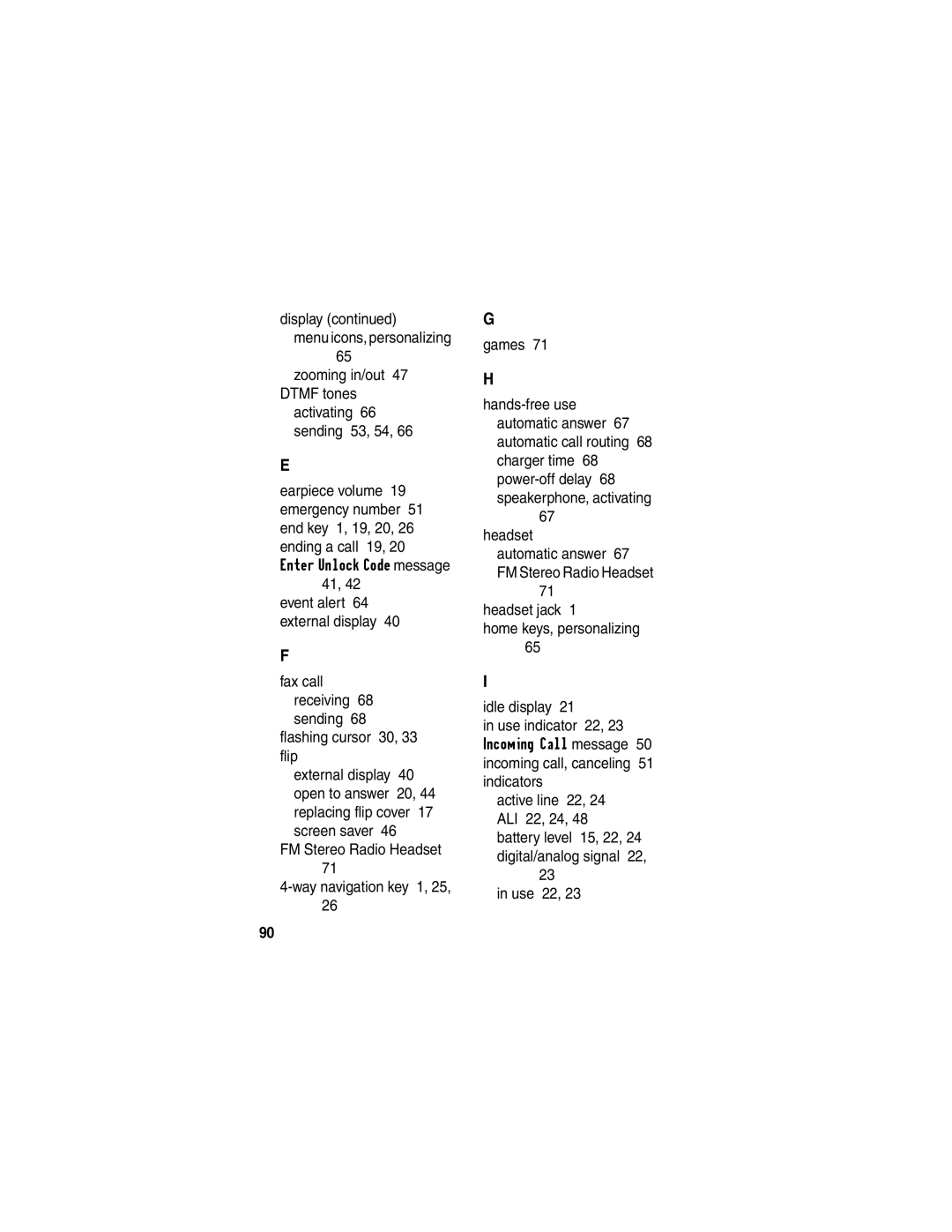 Motorola T731 manual Use 22 