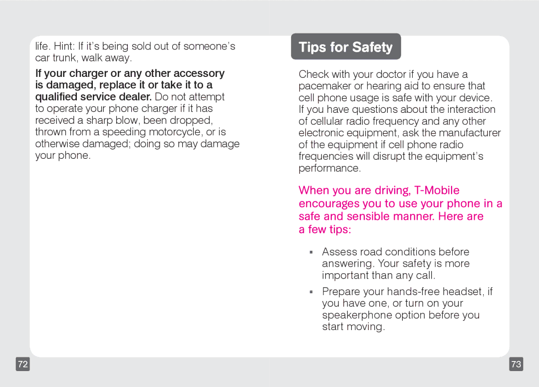 Motorola TM1668 manual Tips for Safety 