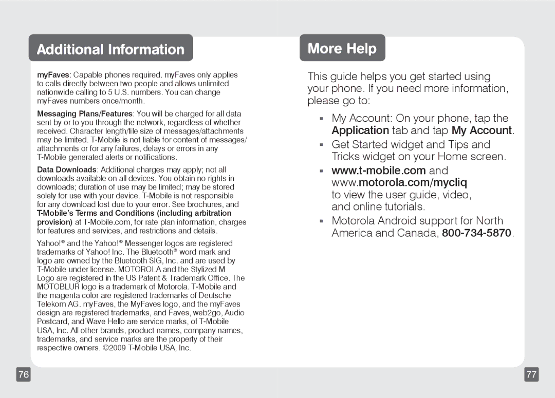 Motorola TM1668 manual Additional Information, More Help 