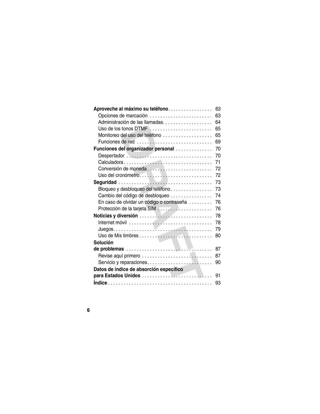 Motorola V173 manual Solución 