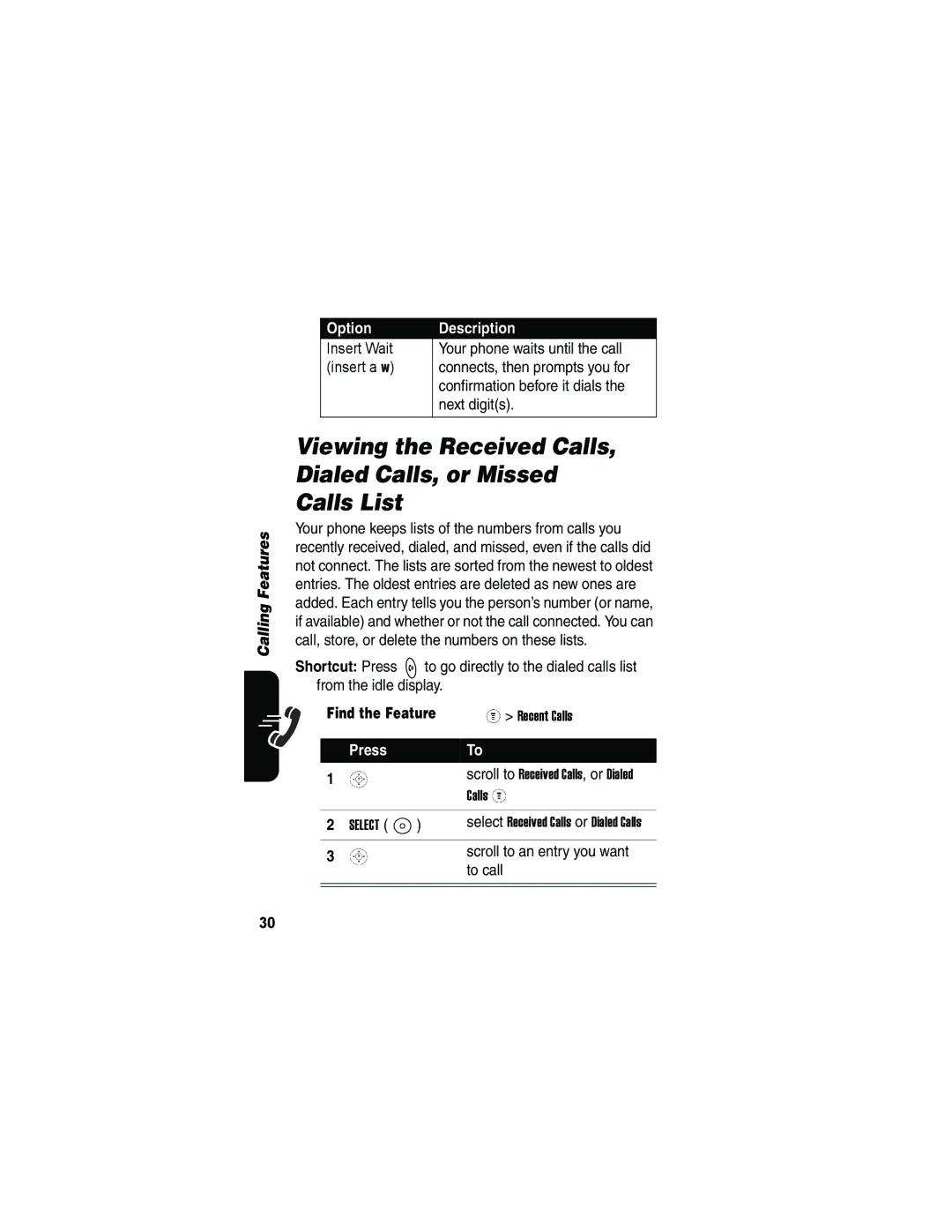 Motorola V173 manual Scroll to an entry you want, To call 