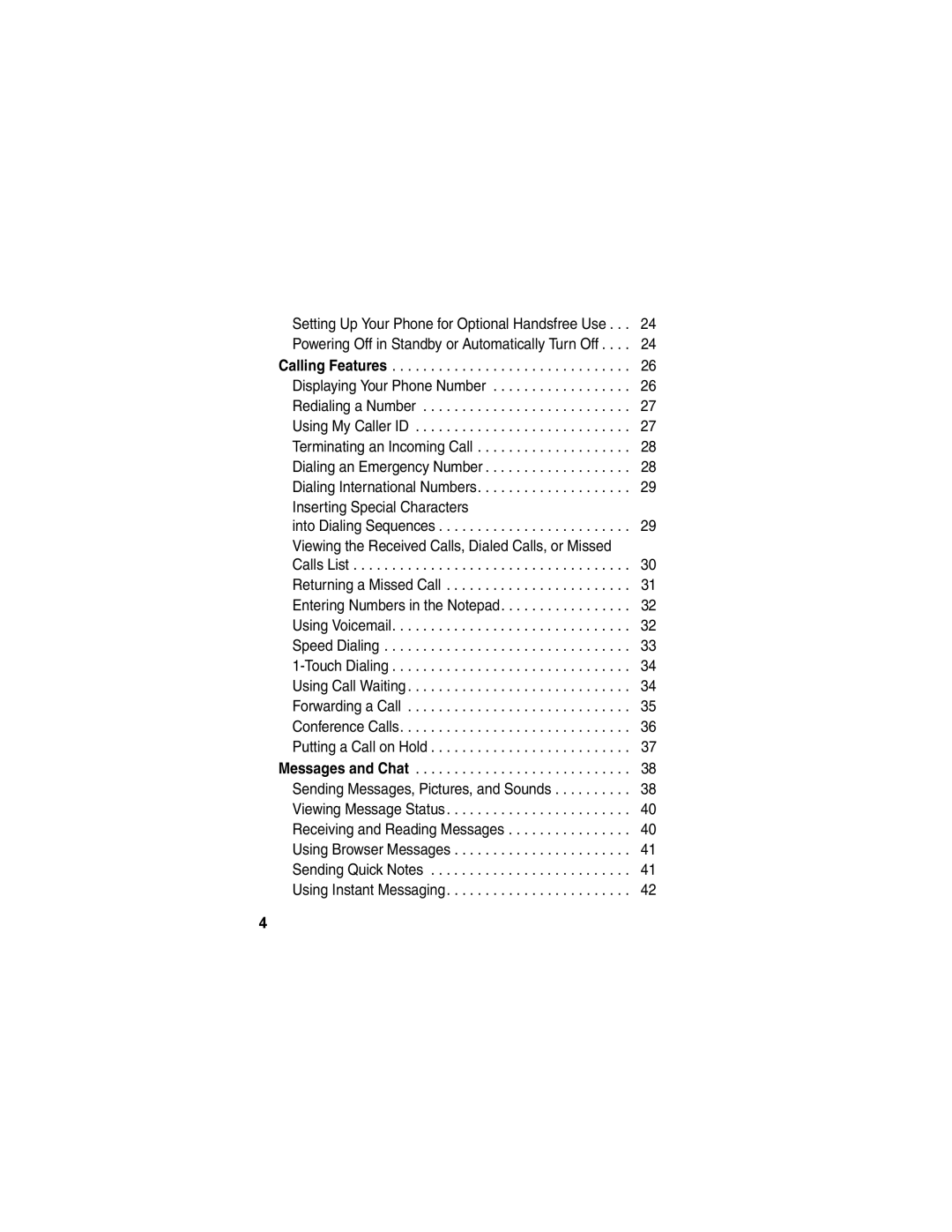 Motorola V173 manual Inserting Special Characters 