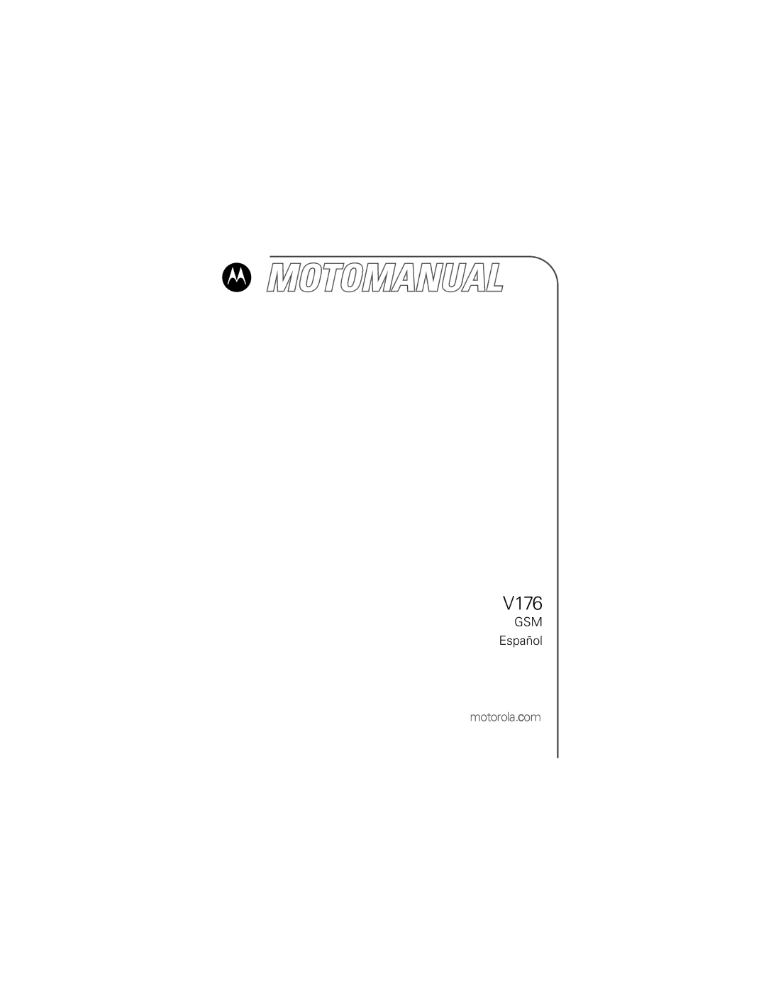 Motorola V176 manual Español 